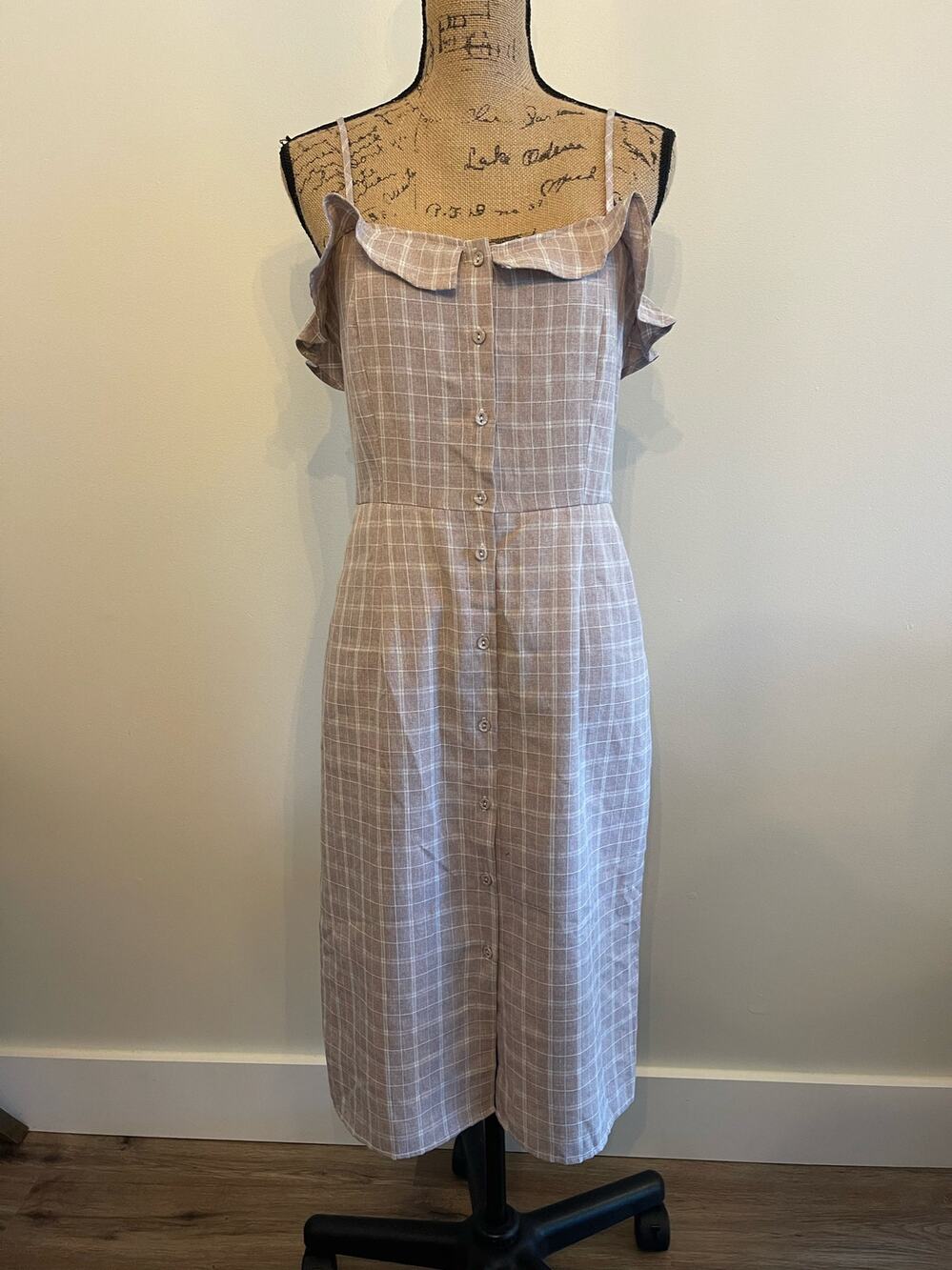 Nectar Clothing Purple Plaid Y2K Style Dress Size Medium